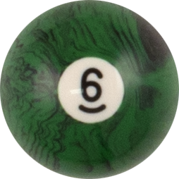 Black Marble Replacement Ball - #6